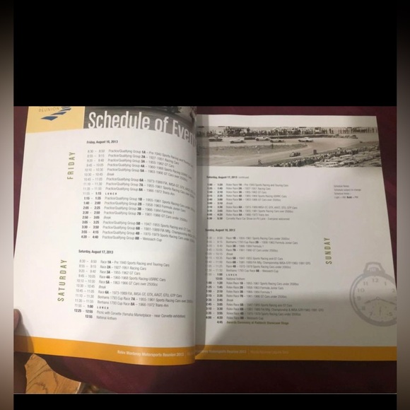 2013 Rolex Monterey Motorsports Reunion Program Book - Picture 5 of 5